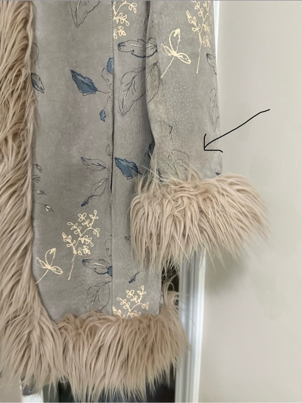 ✨ VINTAGE WILSONS LEATHER MAXIMA FLORAL COAT ✨ Size Small - Picture 12 of 14